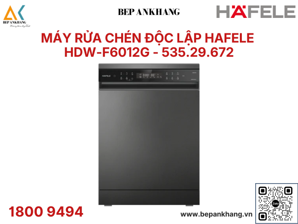 Máy rửa chén bát độc lập HAFELE HDW-F6012G - 535.29.672 - Thương Hiệu Đức